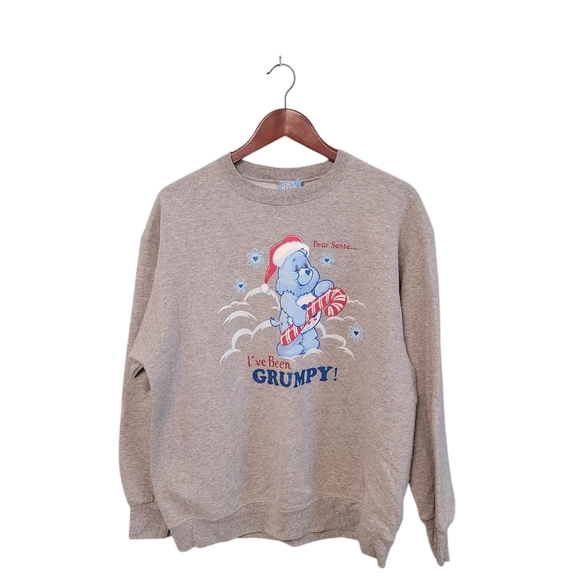 Vintage Care‎ Bears 2004 Dear Santa Ive Been Grumpy Womens Crewneck Sweat Shirt - Picture 1 of 11